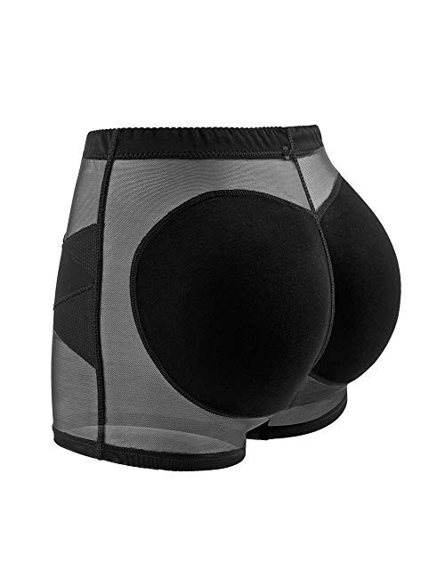 WEICHENS Womens Fake Buttock Briefs Butt Lifter Padded Control Panties Hip Enhancer Underwear Shapewear Boyshort