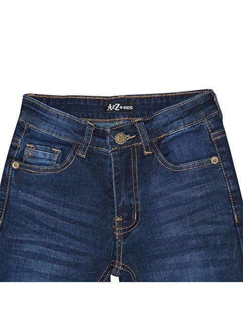 Kids Boys Skinny Jeans Designer Denim Stretchy Pants Fit Trouser New Age 5-13 Yr