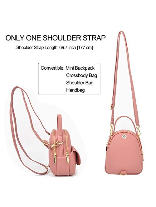 Aeeque Cute Tiny Backpack, Women Mini Backpack Purse, Girls Small Crossbody Bag