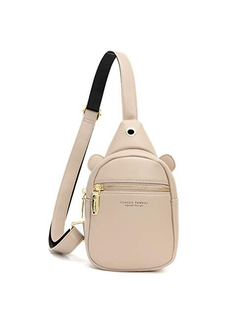 Aeeque Sling Backpack Chest Bag for Women, Small Crossbody Shoulder Bags Purse