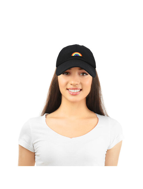 DALIX Rainbow Baseball Cap Womens Hats Cute Hat Soft Cotton Caps in Gray
