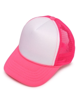 Infant Trucker Hat Baby Cap Tiny Extra Small Girls in Light Pink White