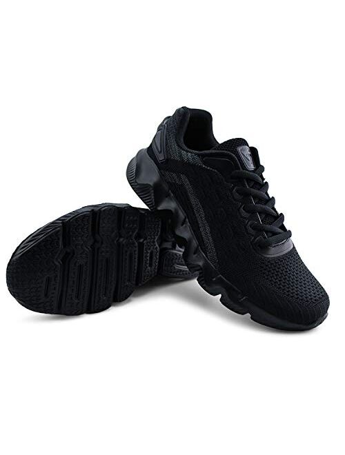 JABASIC Women Breathable Knit Running Sneakers Casual Tennis Shoes Lightweight Sport Shoes