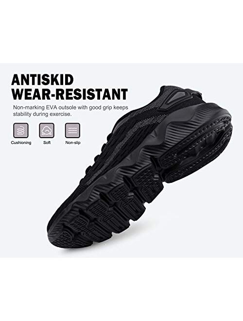 JABASIC Women Breathable Knit Running Sneakers Casual Tennis Shoes Lightweight Sport Shoes