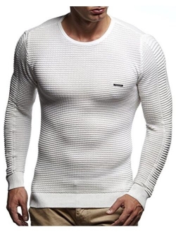 Men's Sweater Knitted Pullover Hoodie Basic Crew Neck Sweatshirt Longsleeve Long Sleeve Slim Fit LN1545