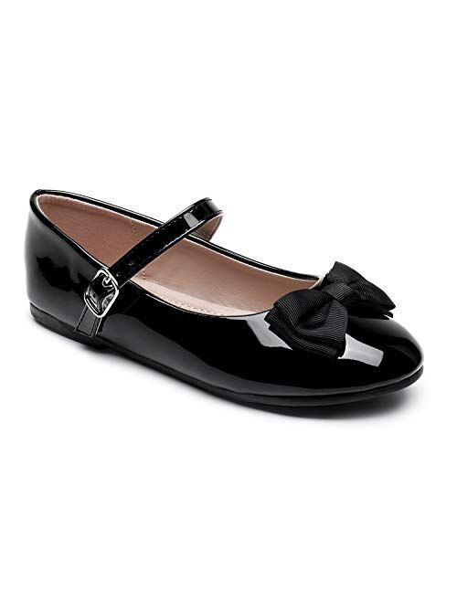 Trary Girls Mary Jane Flats Shoes with Bow