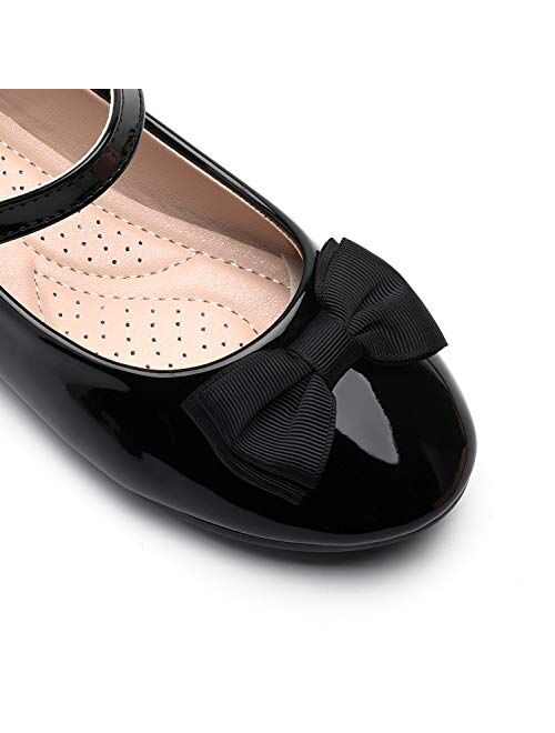 Trary Girls Mary Jane Flats Shoes with Bow