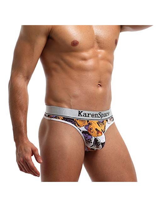 Arjen Kroos Men's Thong Underwear Sexy Printing Pouch G-String Underwear