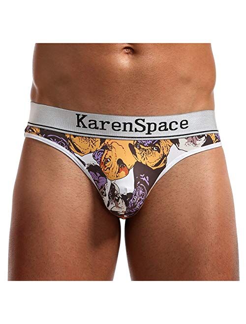 Arjen Kroos Men's Thong Underwear Sexy Printing Pouch G-String Underwear