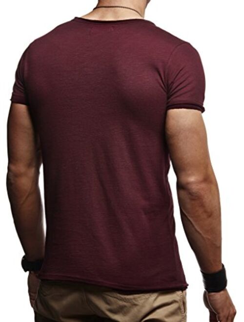 LEIF NELSON Men's Oversized Long Sleeve T-shirt Sweatshirt LN6280