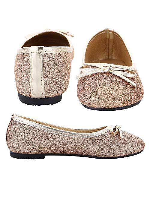 Bling Bling Glitter Fashion Slip On Children Ballet Flats Shoes for Little Ki.