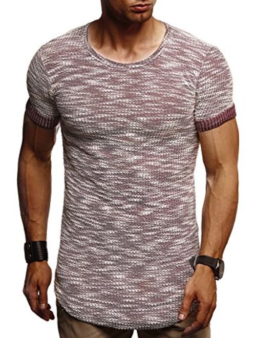 Leif Nelson Men’s T-Shirt Crew Neck | Short-Armed Oversized Shirt | Basic Casual Shirt for Men | Comfortable Shirt