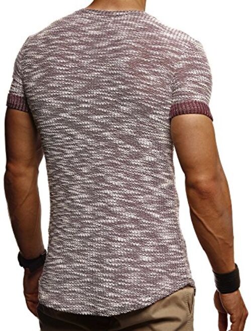 Leif Nelson Men’s T-Shirt Crew Neck | Short-Armed Oversized Shirt | Basic Casual Shirt for Men | Comfortable Shirt