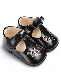 Csfry Infant Baby Girl Mary Jane Flats Toddler Shoes