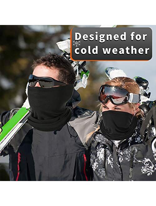 Achiou Winter Neck Warmer Gaiter, Face Mask Cover for Men Women Ski Scraf Windproof for Riding Running