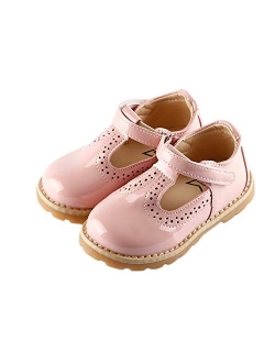 iFANS Mvlsoct Girls T-Strap Mary Jane Shoes Slip-on Party Dress Flat for Toddler Little Kids
