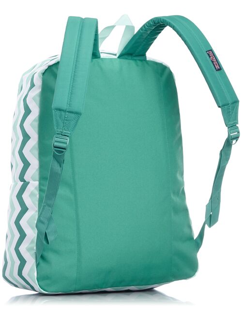 JanSport Superbreak Backpack (Aqua Dash Zou Bisou)