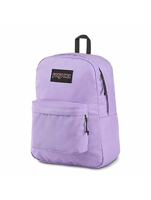 JanSport Black Label Superbreak Backpack - Lightweight School Bag - Purple Dawn