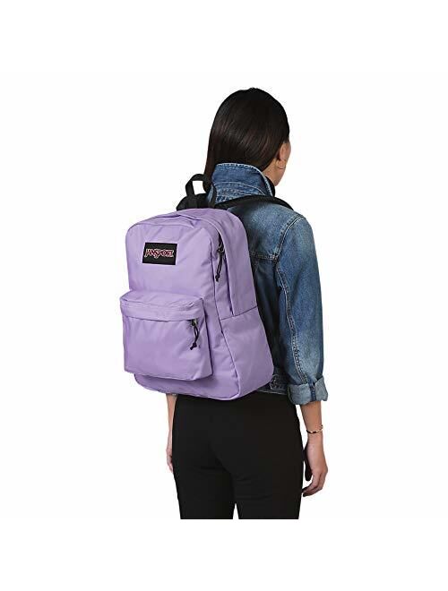 JanSport Black Label Superbreak Backpack - Lightweight School Bag - Purple Dawn