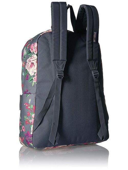 Backpack - Jansport Superbreak - Grey Bouquet 16" New 652307