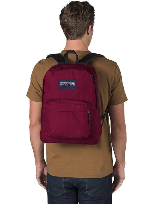 Jansport Superbreak Russet Red Backpack - Dark Red - One Size Backpack School Bag
