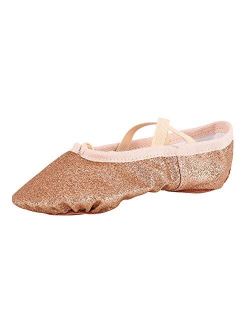 MSMAX Ballet Shoes Wedding Party Dance Flats for Girls (Toddler/Little Kid/Big Kid)