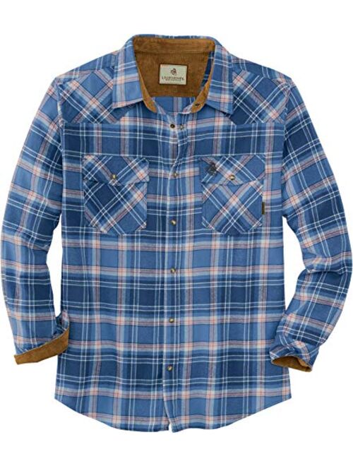 Legendary Whitetails Men's Shotgun Western Long Sleeve Button Up Flannel Shirt
