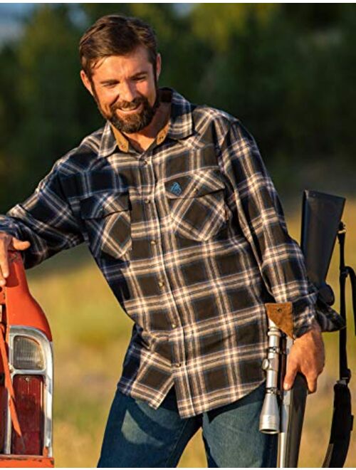 Legendary Whitetails Men's Shotgun Western Long Sleeve Button Up Flannel Shirt