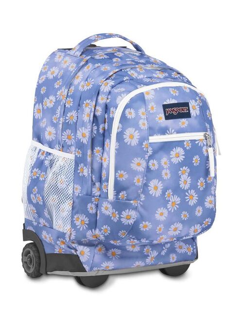 JanSport Driver 8 Rolling Backpack - Wheeled Travel Bag with 15-Inch Laptop Sleeve (Daisy Haze)