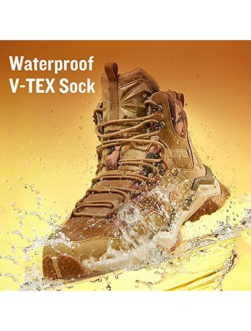 RAX Men's Wild Wolf Waterproof Hiking Boot Outdoor Trekking Shoes