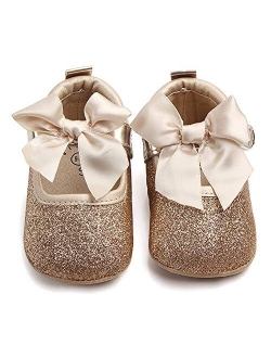 Anrenity Baby Girls Mary Jane Ballet Flats Shoes Toddler Infant Princess Dress Crib Shoes