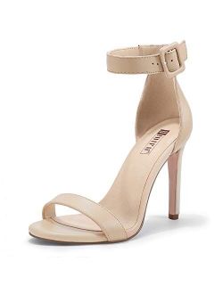 Women's Dressy High Heel Stiletto Sandals Open Toe Buckled Party Wedding Shoes Heels for Women Bride