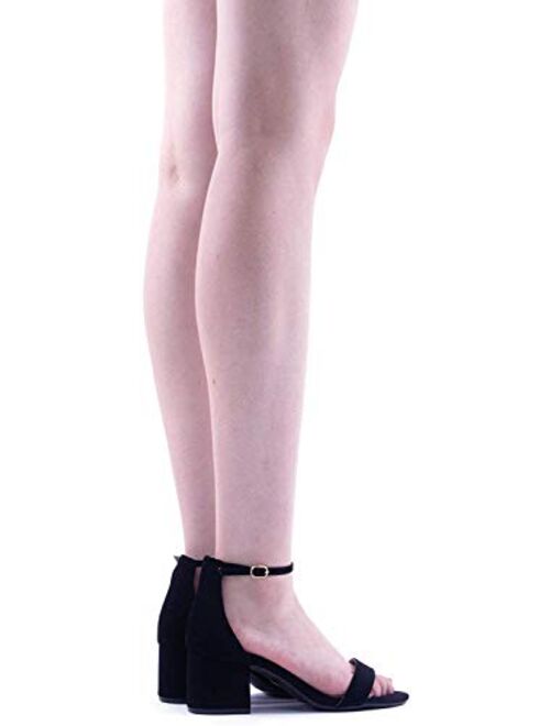 DREAM PAIRS Women's Low-Chunk Low Heel Pump Sandals