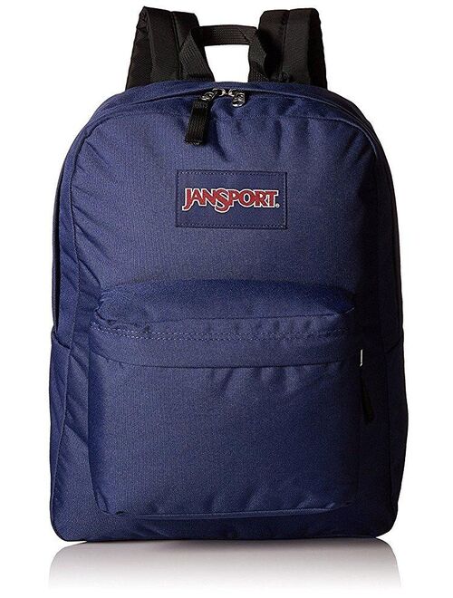 JanSport superbreak backpack school bag - navy blue