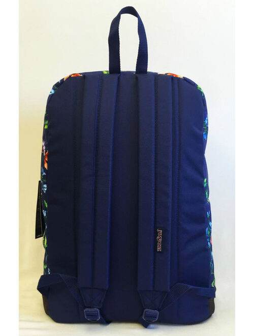 JanSport Austin Backpack Limit Edition Color Multi Navy Mountain Meadow Laptop Leather School Book