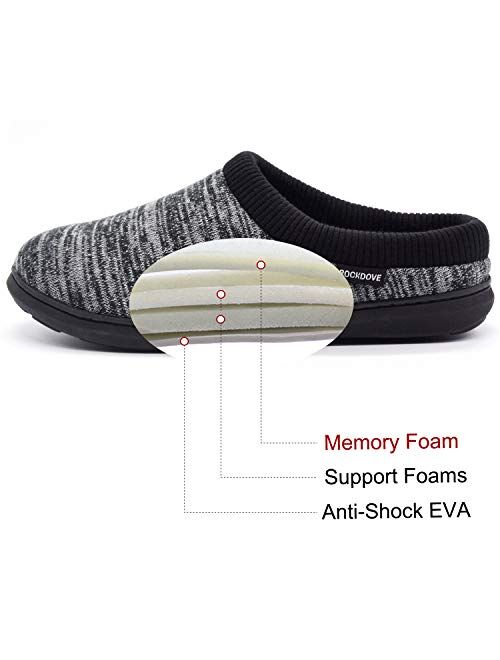 RockDove Men's Hoodback Slipper with Memory Foam