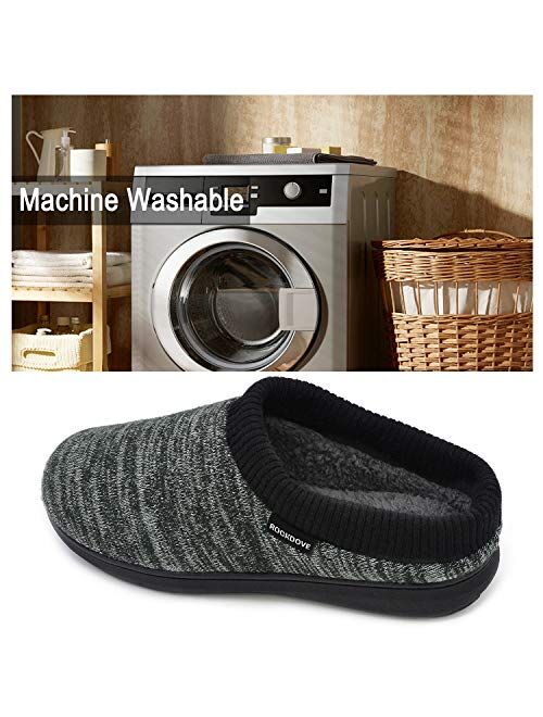 RockDove Men's Hoodback Slipper with Memory Foam