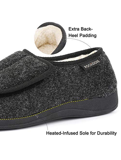 RockDove Men's Geri-Active Indoor Outdoor Adjustable Slipper