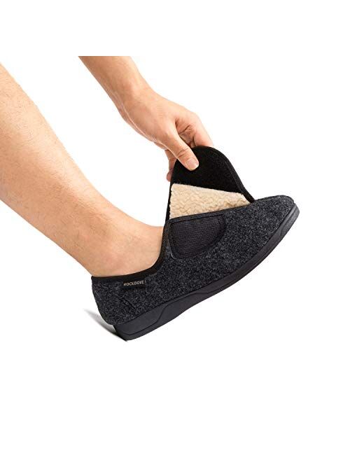 RockDove Men's Geri-Active Indoor Outdoor Adjustable Slipper