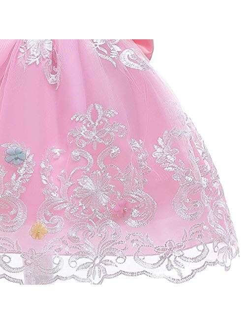 Jxstar Girls Unicorn Costume Flower Pageant Princess Dresses & 2PCS Accessories