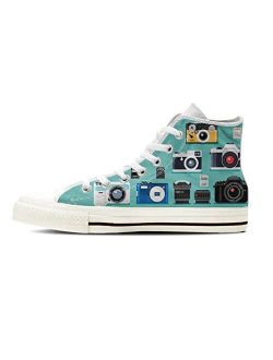 Gnarly Tees Men's Photography Camera Shoes High Top