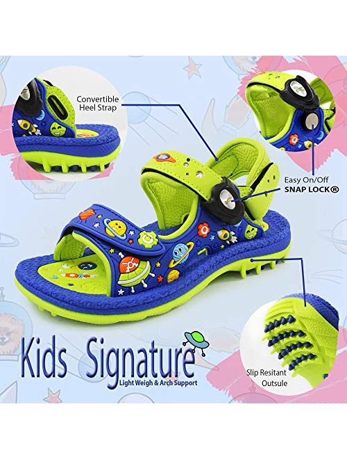 Gold Pigeon Shoes Kids Signature Easy SNAP Lock Sandals