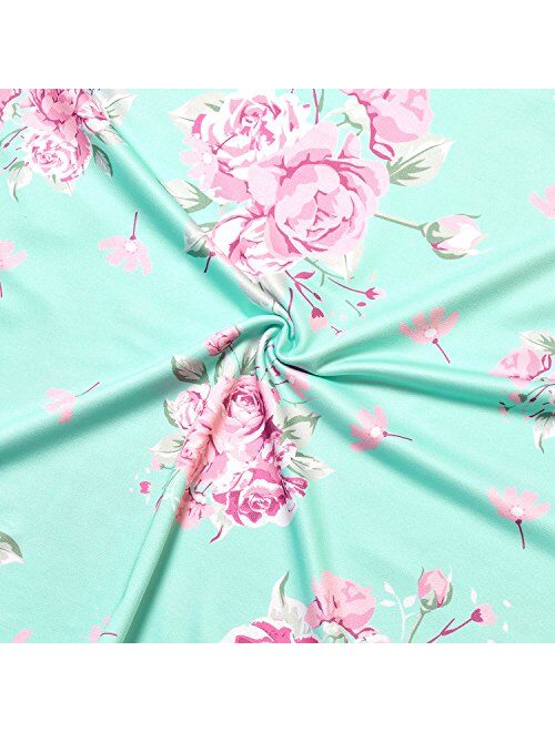 Jxstar Girl Maxi Dress with Pockets Summer Floor Length Floral Sleeveless/Short Sleeve