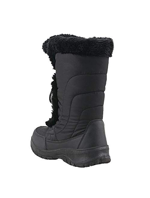 Shenda Women's Mid-Calf Nylon Fabric Snow Boots E7629