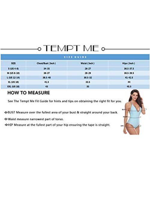 Tempt Me Women Halter Keyhole Bikini Ruched High Waisted Tummy Control Two Piece Swimsuits