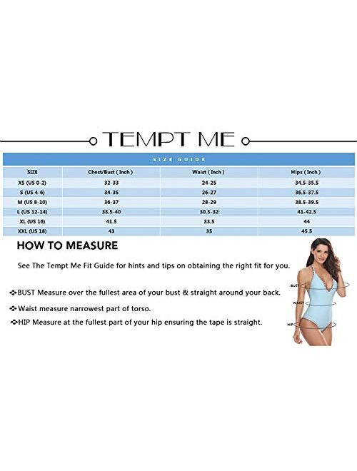 Tempt Me Women One Piece Swimsuits One Shoulder Ruffle Tummy Control Bathing Suits