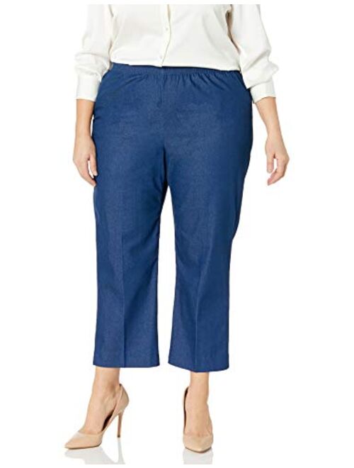 Alfred Dunner Women's Plus-Size Denim Proportioned Medium Pant