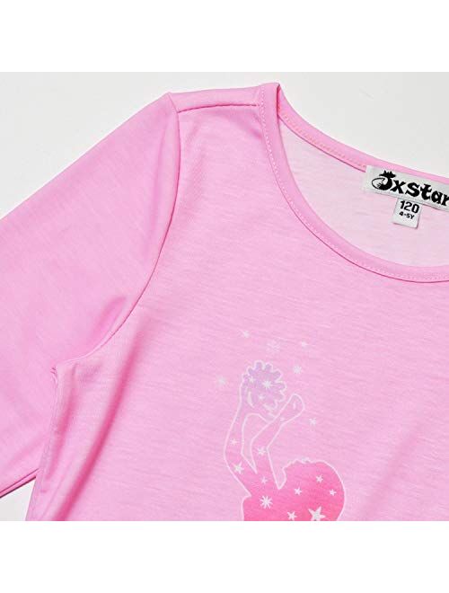 Jxstar Pajamas for Girls Unicorn Pj Set Kids Long Sleeve Fall Winter Sleepwear