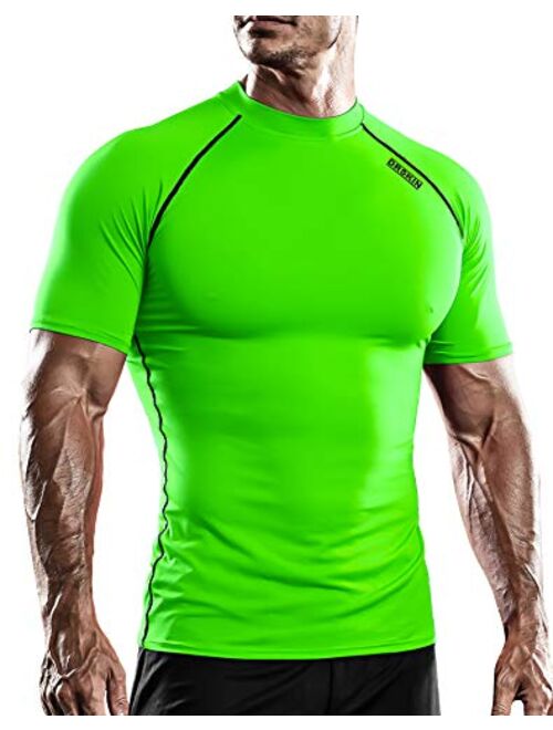 Pantaloni Compressione Uomo 3/4 | Elasticit&agrave; 4 Vie | Per Sport E Palestra