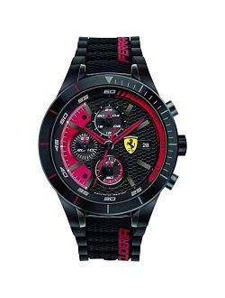 Ferrari Men's 0830260 REDREV EVO Analog Display Quartz Black Watch